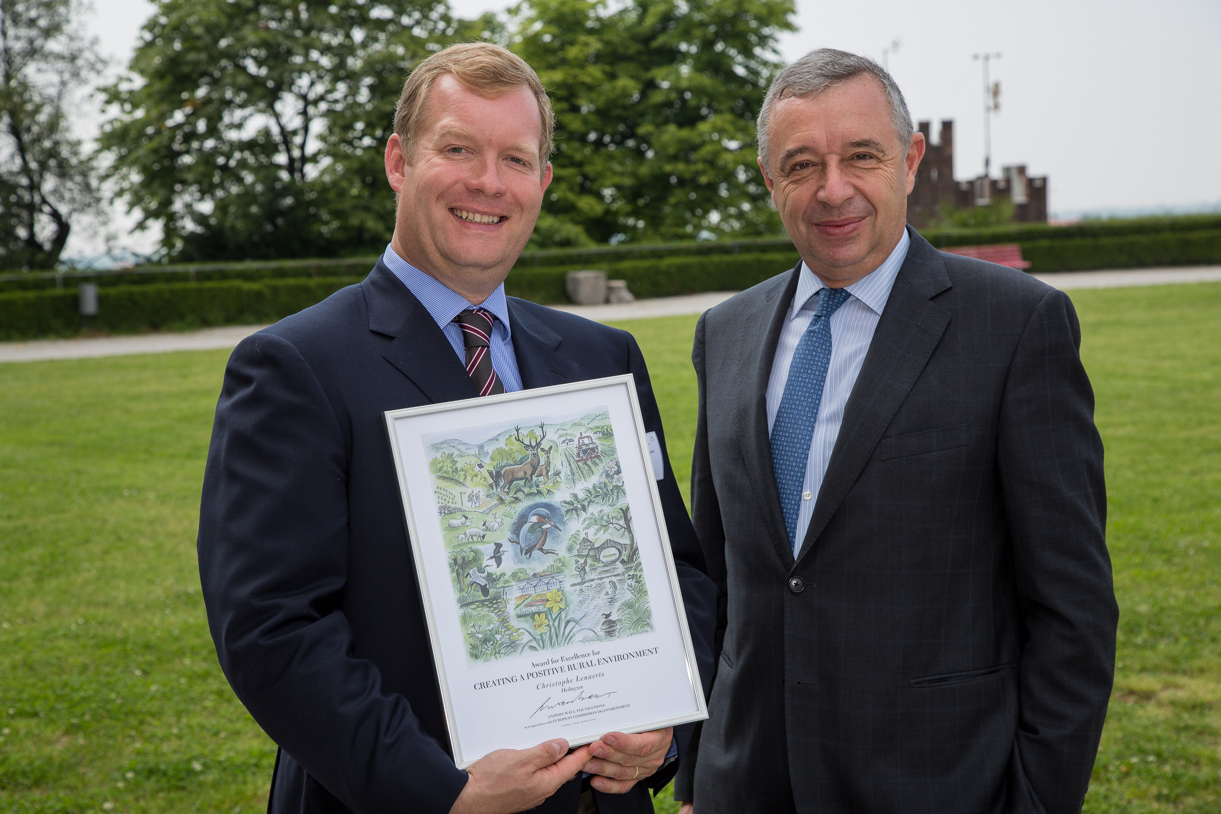 Le prix Anders Wall 2014 décerné à Christophe Lenaerts du domaine Heihuyzen